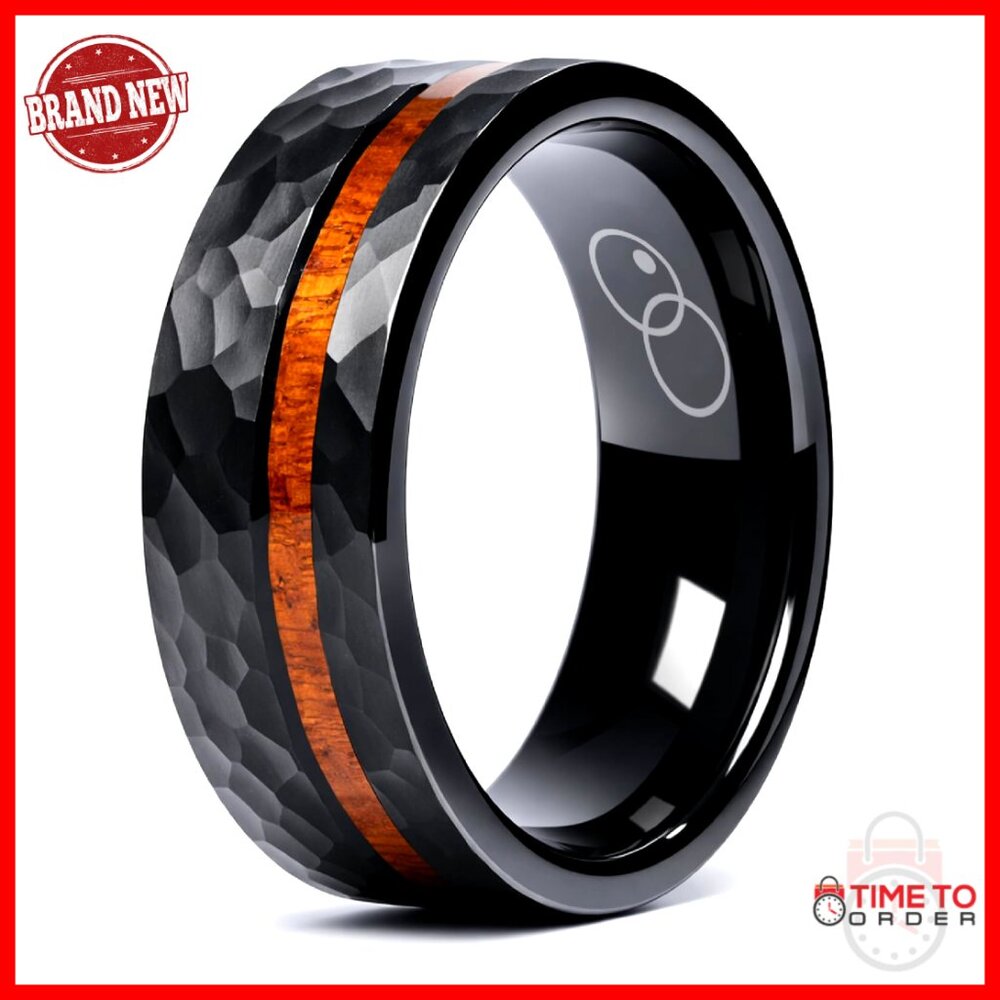 Men's Tungsten Wedding Band Size 12.5 Comfort Fit Hypoallergenic Ring